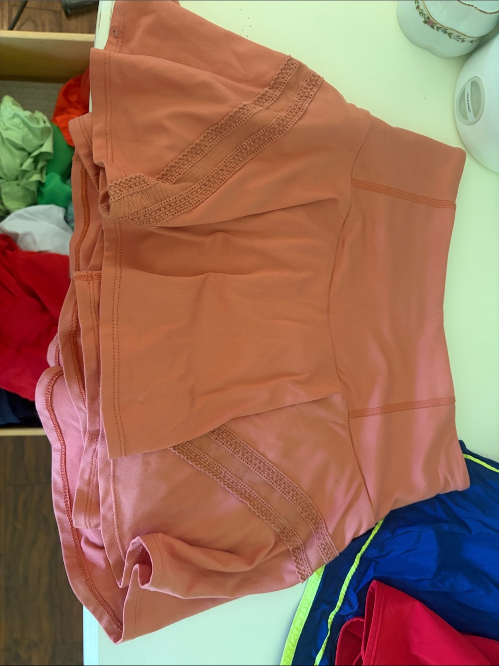 PEACH PLEATS AND THANK YOU FP MOVEMENT SKIRT: SIZE XS (worn once!!! rare color)